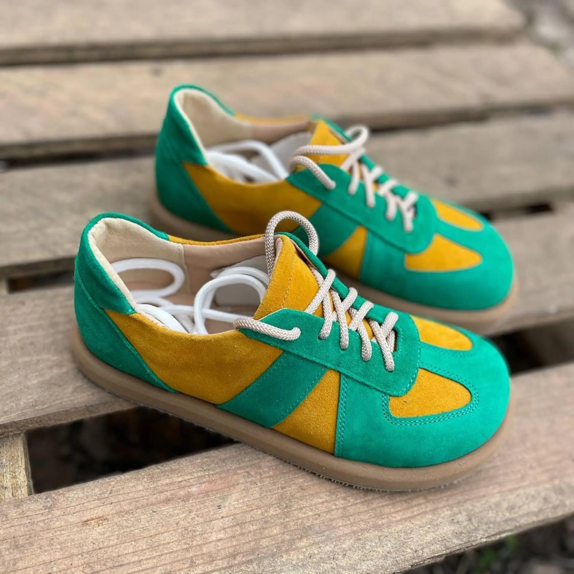 Handmade Leather Anatomical Sneakers Orthopedic Comfort Shoes